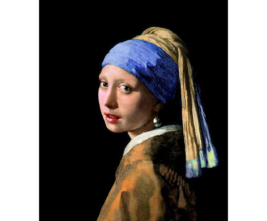 Jan Vermeer - Dívka s perlou - Girl with a Pearl Earring - reprodukce