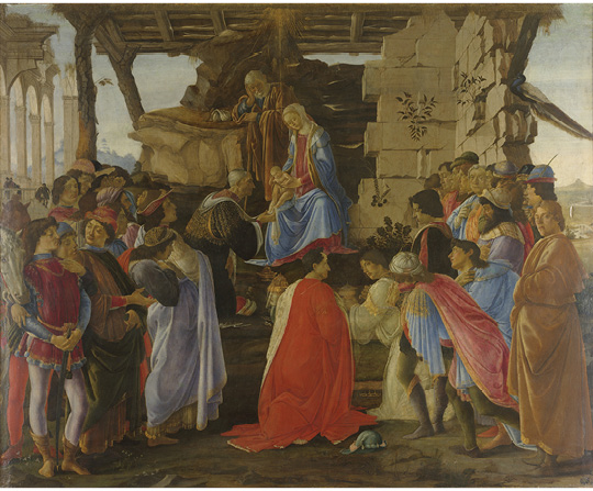 Sandro Botticelli - Klanění tří králů - The Adoration of the Magi - reprodukce