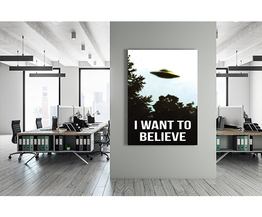 I want to believe