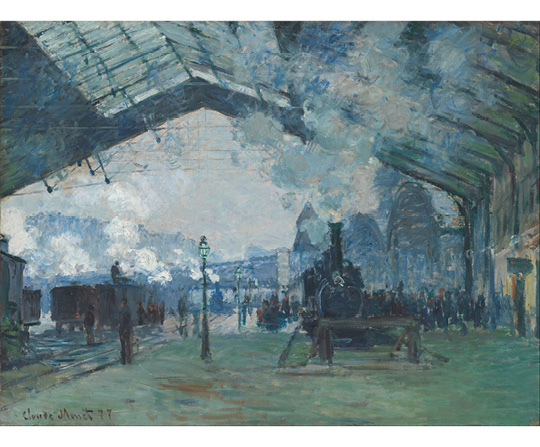 Claude Monet - Příjezd Normandského vlaku na nádraží Saint-Lazare - Arrival of the Normandy Train, Gare Saint-Lazare - reprodukce