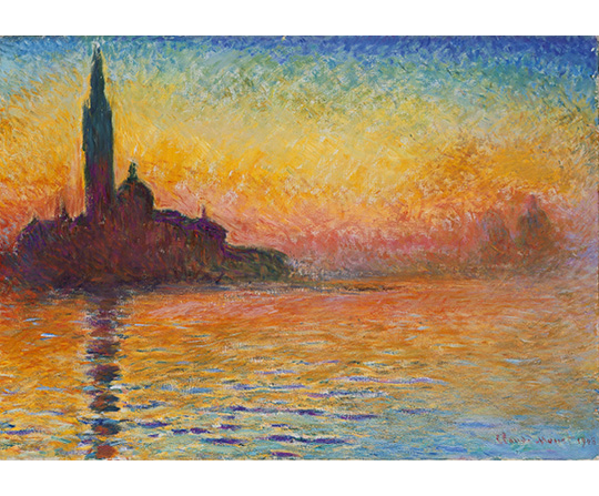 Claude Monet - San Giorgio Maggiore za soumraku - San Giorgio Maggiore at Dusk - reprodukce