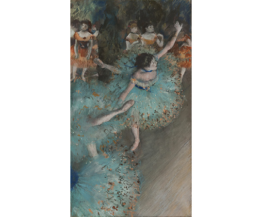 Edgar Degas - Tanečnice v zeleném - The Green Dancer - reprodukce