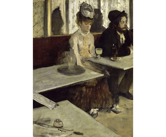 Edgar Degas - V kavárně - Au Cafe (L'Absinthe) - reprodukce