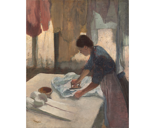 Edgar Degas - Žehlící žena - Woman ironing - reprodukce