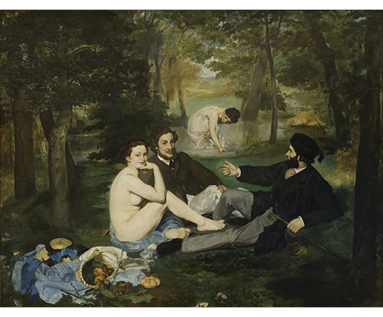 Édouard Manet - Snídaně v trávě - Le Déjeuner sur l'herbe - reprodukce