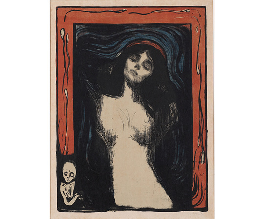 Edvard Munch - Madona - Madonna - reprodukce