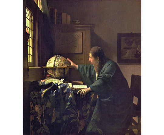 Jan Vermeer - Astronom - The astronomer (El Astrónomo) - reprodukce