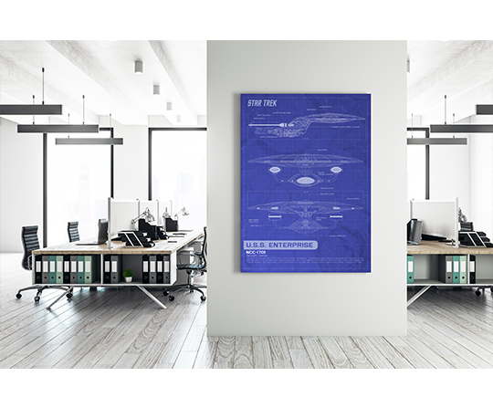 USS Enterprise (NCC-1701) - Star Trek - blueprint