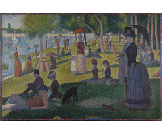 Georges Seurat - Nedělní odpoledne na ostrově La Grande Jatte - A Sunday Afternoon on the Island of La Grande Jatte - reprodukce