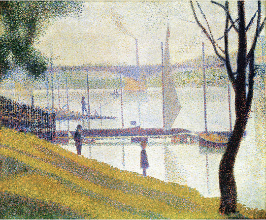 Georges Seurat - Most v Courbevoie - The bridge at Courbevoie - reprodukce