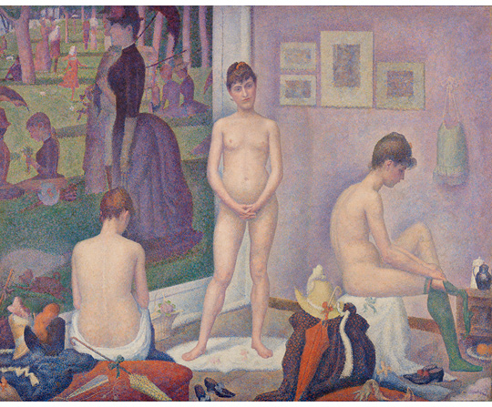 Georges Seurat - Modelky - The Models - reprodukce