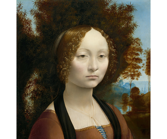 Leonardo da Vinci - Ginevra de' Benci - reprodukce