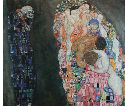 Gustav Klimt - Smrt a život - Death and Life - reprodukce