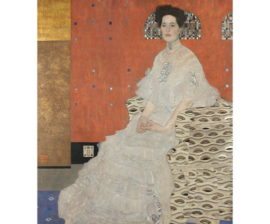 Gustav Klimt - Portrét Fritzi Riedlerové - Portrait of Fritza Riedler - reprodukce