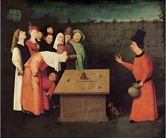 Hieronymus Bosch - Kejklíř - The Conjurer - reprodukce