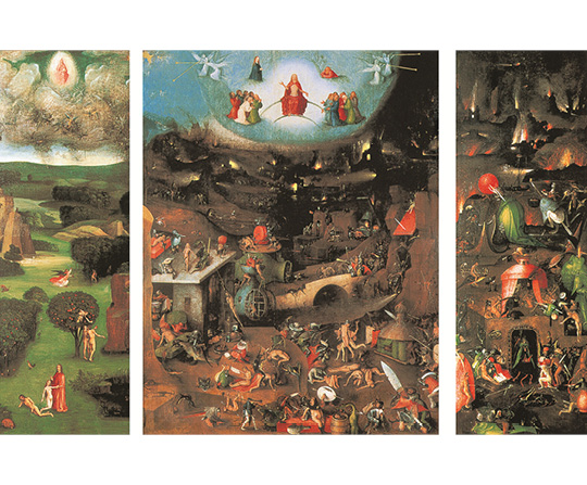 Hieronymus Bosch - Poslední soud - The last judgement - reprodukce