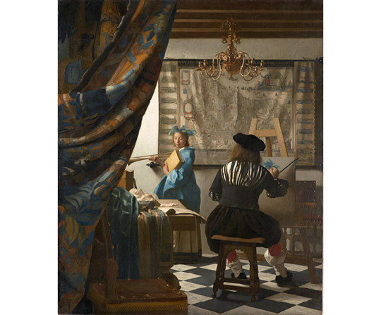 Jan Vermeer - Umění malovat - The allegory (art) of painting - reprodukce