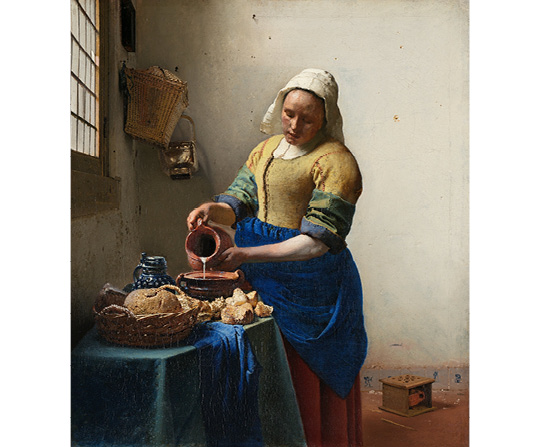 Jan Vermeer - Chůva - Het melkmeisje - reprodukce