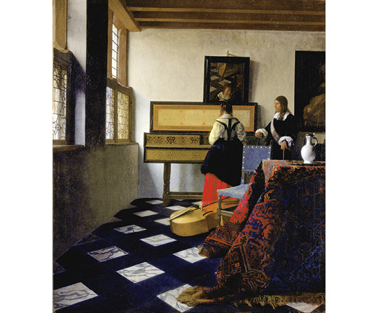 Jan Vermeer - Koncert - The Music Lesson - reprodukce