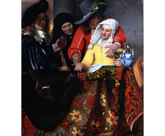 Jan Vermeer - Dohazovač - The Procuress - reprodukce