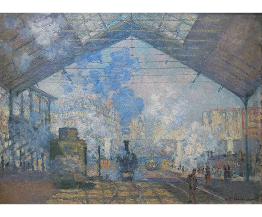 Claude Monet - Nádraží Saint-Lazare - La Gare Saint-Lazare - reprodukce