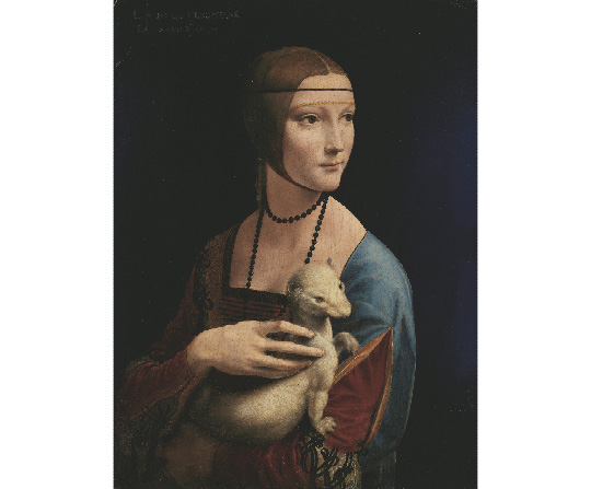 Leonardo da Vinci - Dáma s hranostajem - Lady with an Ermine - reprodukce