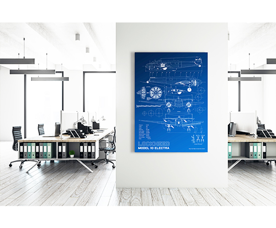Lockheed Model 10 Electra - blueprint