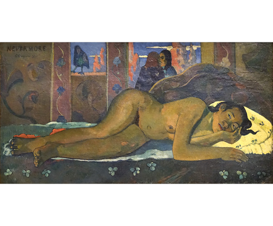 Paul Gauguin - Už nikdy - Nevermore - reprodukce