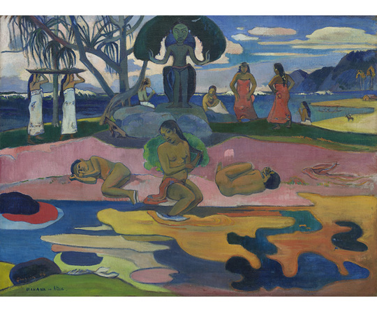 Paul Gauguin - Den boží (Mahana no atua) - Day of the God - reprodukce