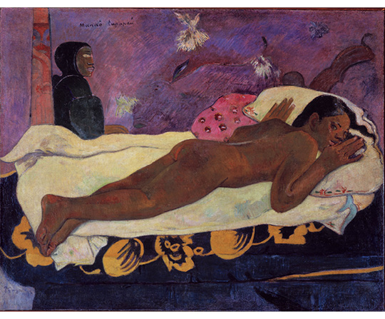 Paul Gauguin - Duch smrti (Manao tupapau) - Spirit of the Dead Watching - reprodukce