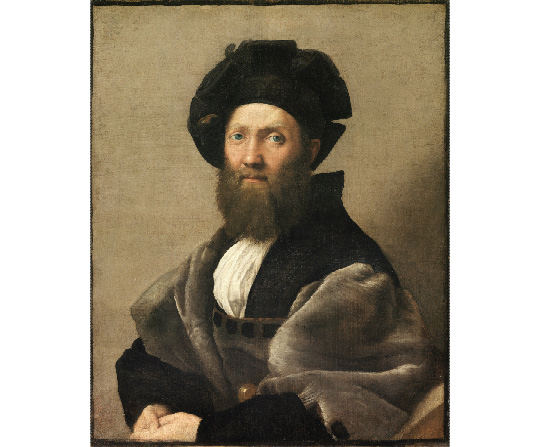 Raffael Santi - Portrét Baldassare Castiglioneho - ortrait of Baldassare Castiglione - reprodukce