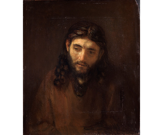 Rembrandt van Rijn - Hlava Krista - Head of Christ - reprodukce