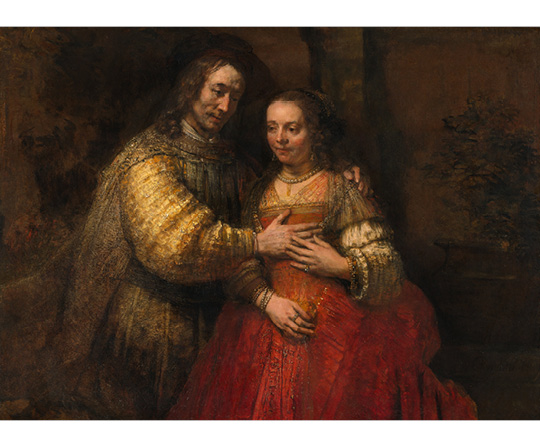 Rembrandt van Rijn - Židovská nevěsta - The Jewish Bride - reprodukce