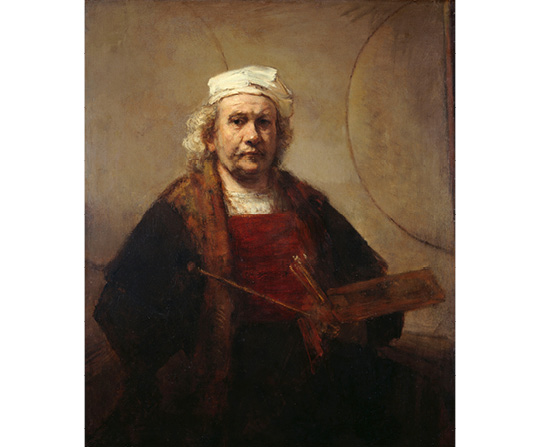 Rembrandt van Rijn - Autoportrét s dvěma kruhy - Self-Portrait with Two Circles - reprodukce