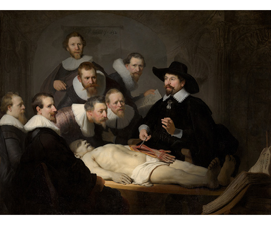 Rembrandt van Rijn - Anatomie doktora Tulpa - The Anatomy Lesson of Dr. Nicolaes Tulp - reprodukce