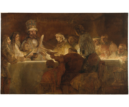 Rembrandt van Rijn - Claudiovo občanské spiknutí - The Conspiracy of Claudius Civilis - reprodukce