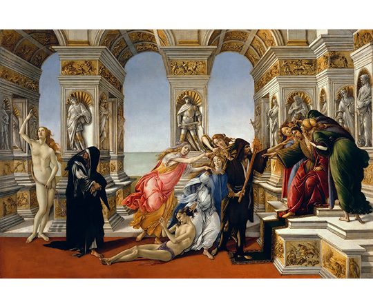 Sandro Botticelli - Calumny of Apelles - reprodukce