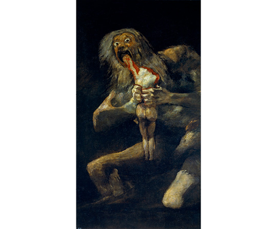 Francisco Goya - Saturn požírající svého syna - saturn devouring his son - reprodukce