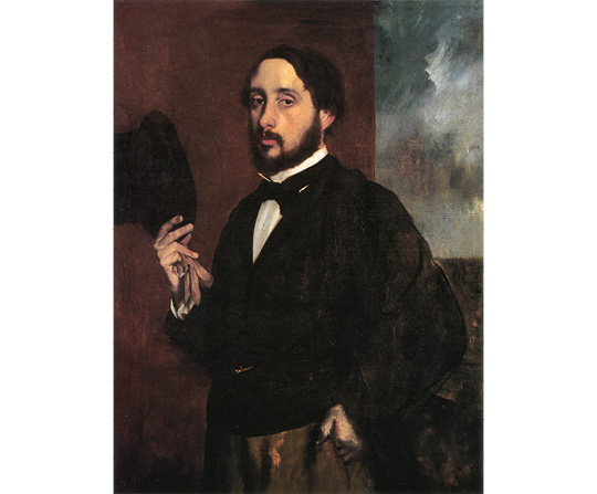 Edgar Degas - Autoportrét - Self-portrait - reprodukce