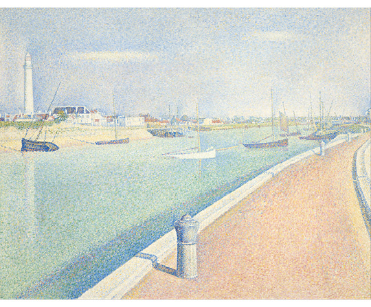 Georges Seurat - Kanál v Gravelines, Petit Fort Philippe - The Channel of Gravelines, Petit Fort Philippe - reprodukce