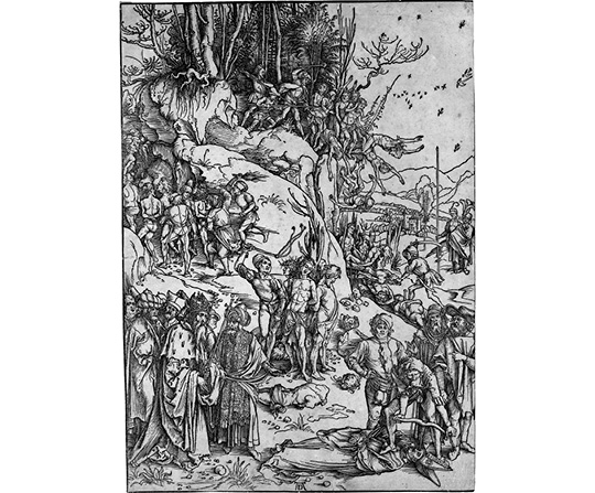 Albrecht Dürer - Umučení deseti tisíců křesťanů - Martyrdom of the Ten Thousand - reprodukce