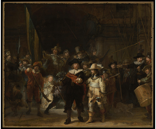 Rembrandt van Rijn - Noční hlídka - The Night Watch - reprodukce