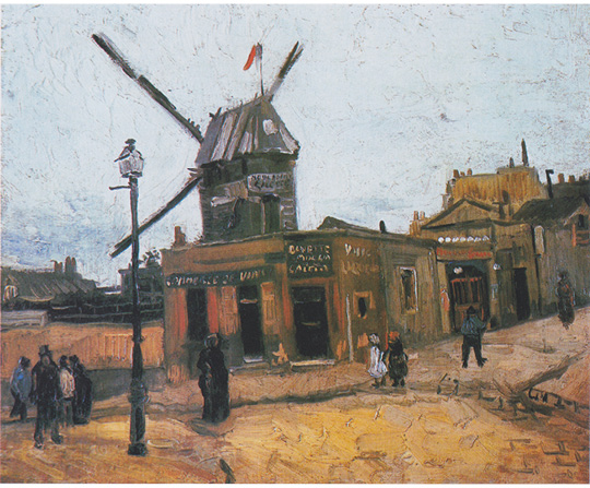 Vincent van Gogh - Mlýn de la Galette - Le Moulin de la Galette - reprodukce