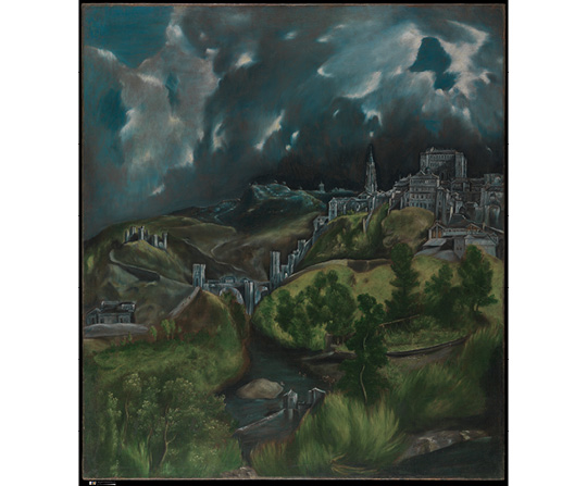 El Greco - Pohled na Toledo - View of Toledo - reprodukce