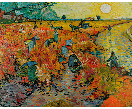 Vincent van Gogh - Červená vinice v Arles - The Red Vineyard at Arles - reprodukce